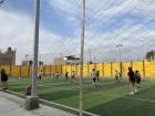 A game of soccer in our local neighborhood
