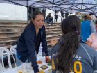 During a health fair, I gave "charlas" (short talks) about nutrition