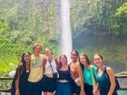 Exploring La Fortuna with friends! Fun fact: there are natural hot springs here, too