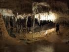 Adam helped discover this beautiful cave. When you go in, you put on special, clean shoes so that you do not leave any marks on the formations.