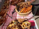 Terree: We ate a traditional German pretzel as a mid-morning snack