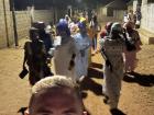 This event drew everyone from the nearby villages on foot. People were walking home late into the night for many kilometers to get to their villages after the event had ended.