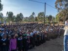 Some of the 1,000 learners at school