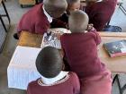 Some of my students reading an English storybook