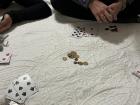 Playing cards and betting with maloti!