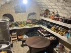 My host family's underground food storage 