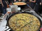 The paella valencia and fideua, fully cooked