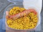 My serving of paella de marisco!