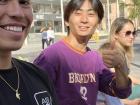 My friend Yusuke and I were excited to try our paellas!