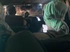 Back seat view of a collective taxi - I'm so tall that my head hit the ceiling!