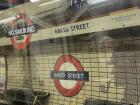 The Baker Street tube station has Sherlock Holmes on the walls