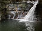 A stunning waterfall found on a hike