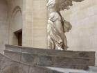 Winged Victory at the Louvre--she is the centerpiece placed at the top of a main staircase