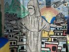 Cool wall art I saw  Rocinha