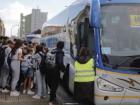 The school buses here are actually just regular city buses designated for school usage twice a day.