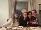  My friends and I hosted an international dinner party where we each cooked a dish from the country we're from. I brought mac and cheese!