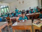 Another volunteer's primary students English class