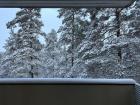 Snowy balcony at my apartment