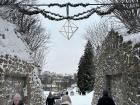 Snowy part of my city near the local harbor