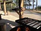 Campfire after berry picking