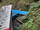 Closer view of the stream that serves as town water source