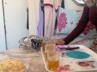 My host sister serving us afternoon tea with Moroccan flat pancakes, called mesmen. This pancake reminded me of chapati, which is a common food in East Africa.