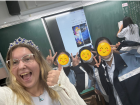 Over the week of Halloween, I wore costumes to class! One day, I dressed up as Cinderella and had a tiara. My students thought it was super fun!