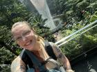 The Changi Airport in Singapore is famous for having the largest indoor waterfall in the world! Of course I went to see it before going back to Taiwan