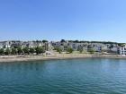 Houses on the shore in Concarneau, a town on the Brittany coast