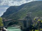 A famous city in Bosnia near the mountains