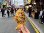 Bungeobbang (a fish-shaped cake) with sweet red-bean filling