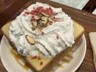 Dessert toast from a cafe