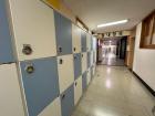 Students have lockers for their outside shoes and wear slippers inside