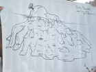 We also swam at the reef Batu Pengah, also known as "The Little Batu Bolong." Here is the map of the reef!