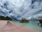 The beautiful pink beach
