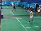 Some students go to the local badminton courts