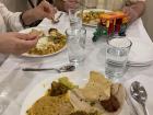 This is a meal that I had with my parents in Varanasi