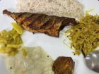 In Kerala, they also eat a lot of fish because the ocean is so close