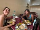 My friends and I had a large meal after finishing a 13.4 mile hike in Goa