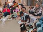 An arts workshop for kids that I led