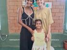 With my friend and her niece at a gallery show that we put on for all ages