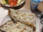 As you can see, I enjoy eating lahmacun with ayran a lot!