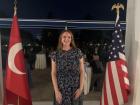 This is a picture of me at the US Embassy, where I met the US Ambassador to Türkiye!