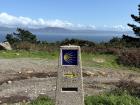 A sign leading the path on the Camino de Santiago, or St. James' Way