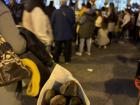 Castañas asadas (roasted chestnuts) at the Magosto festival