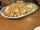 The cocido includes garbanzos and verduras. Delicious!