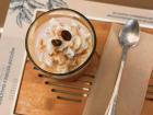 "Affogato" (coffee with ice cream in it)