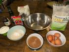 All the ingredients to make bizcocho de gofio