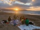 A picnic at the beach