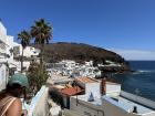 Houses built on the coast (notice the cave houses on the right)